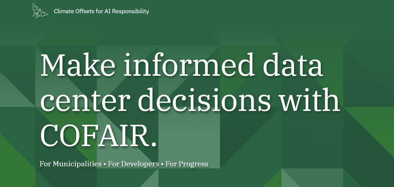 cofair homepage: make informed data center decisions with cofair