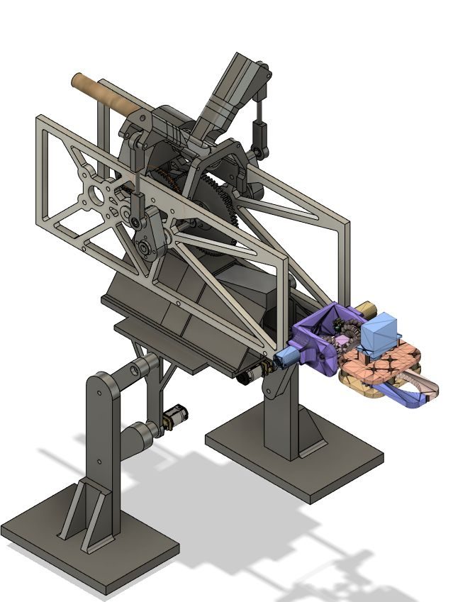 cad render of corvus, a robotic raven ornithopter